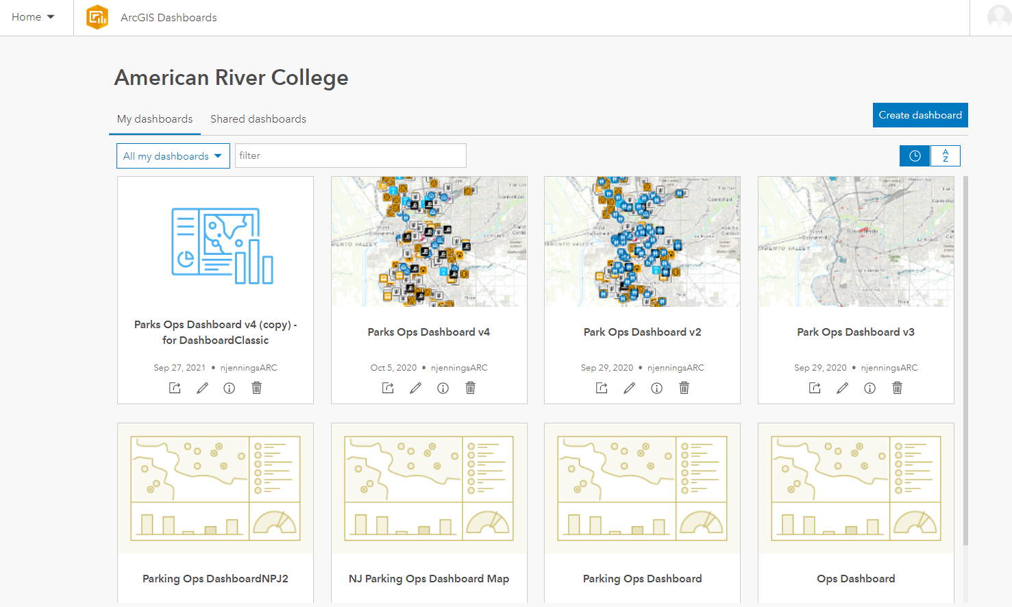 Create a Dashboard – jenningsplanet